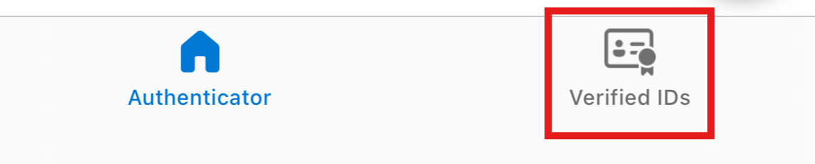 Microsoft Authenticator Verified IDs